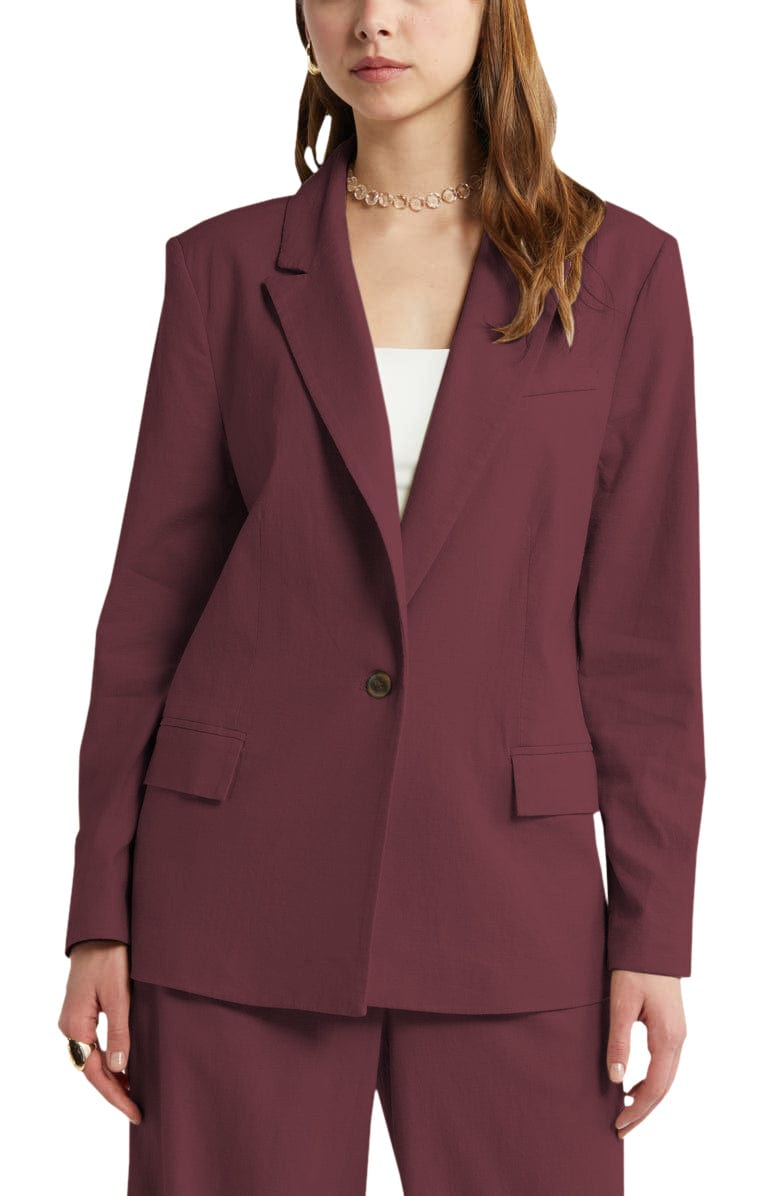 solovedress 2 Piece Beige Peak Lapel Single Buttons Women's Suit (Blazer+Pants)