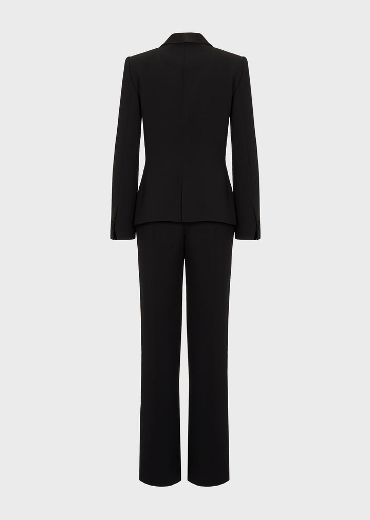 solovedress 2 Piece Business Casual Shawl Lapel Women's Suit (Blazer+Pants)