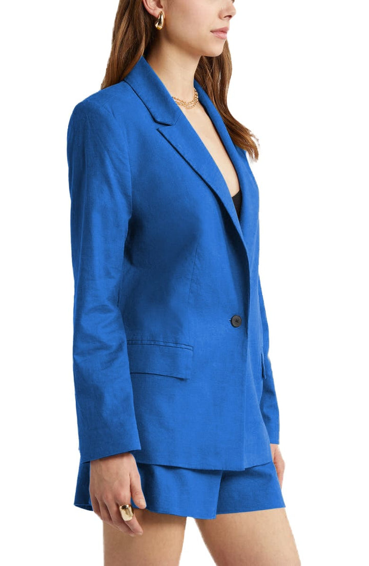 solovedress 2 Piece Fashion Slim Single Buttons Women's Suit (Blazer+Pants)
