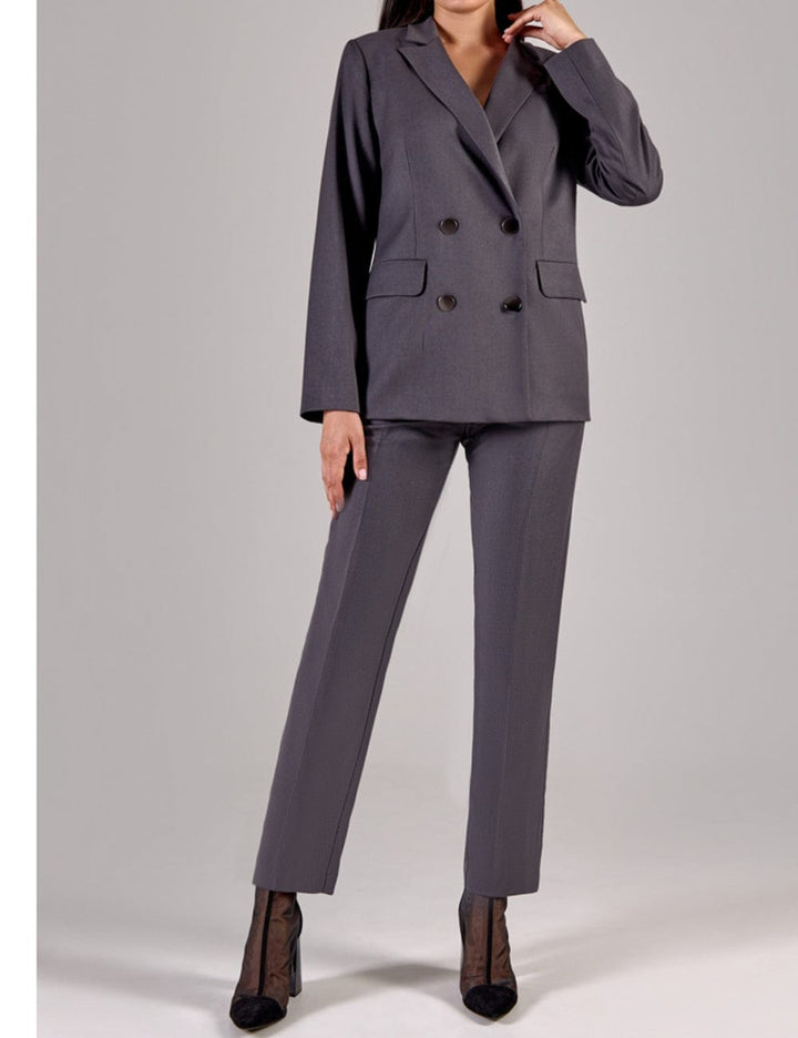solovedress 2 Piece Peak Lapel Slim Fit Women's Suit(Blazer+Pants)