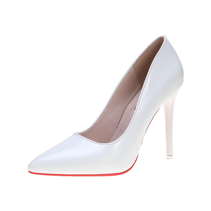 solovedress 2024 New Pointed Toe High Heels Women's Stiletto Patent Leather Red Wedding Shoes