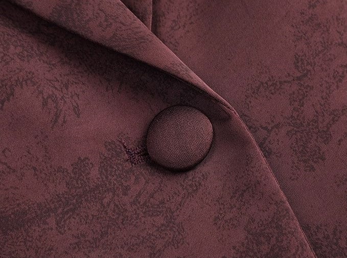 solovedress 2025 Spring Summer New Printed Three Quarter Sleeve Single Button Casual Ladies Suit