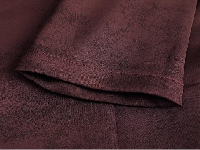 solovedress 2025 Spring Summer New Printed Three Quarter Sleeve Single Button Casual Ladies Suit