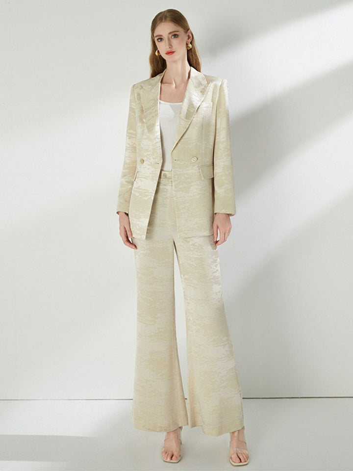 solovedress Apricot Elegant Casual Women's Two-Piece Suit