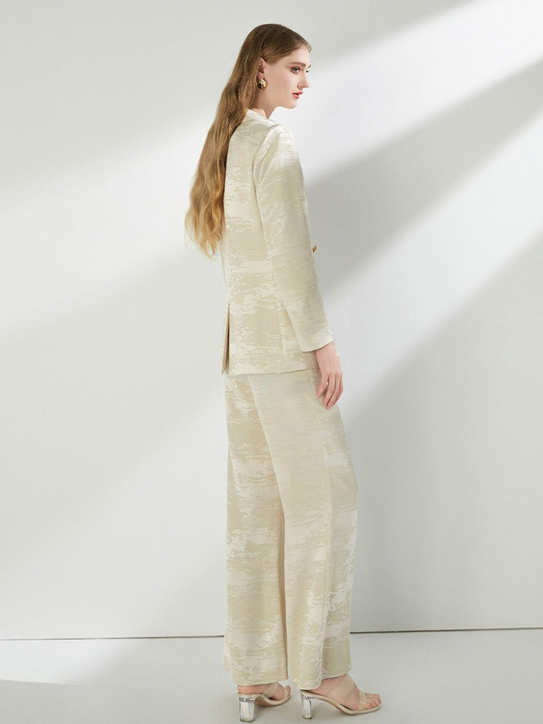 solovedress Apricot Elegant Casual Women's Two-Piece Suit