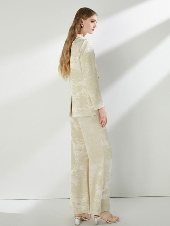 solovedress Apricot Elegant Casual Women's Two-Piece Suit