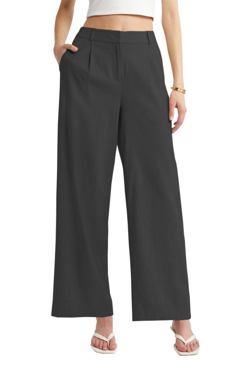 solovedress Beige Linen Casual Women's Pants