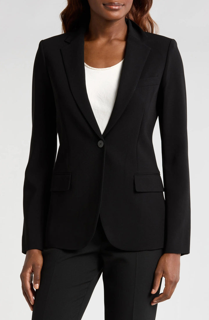 solovedress Black 2 Piece Single Button Business Casual Women Suit