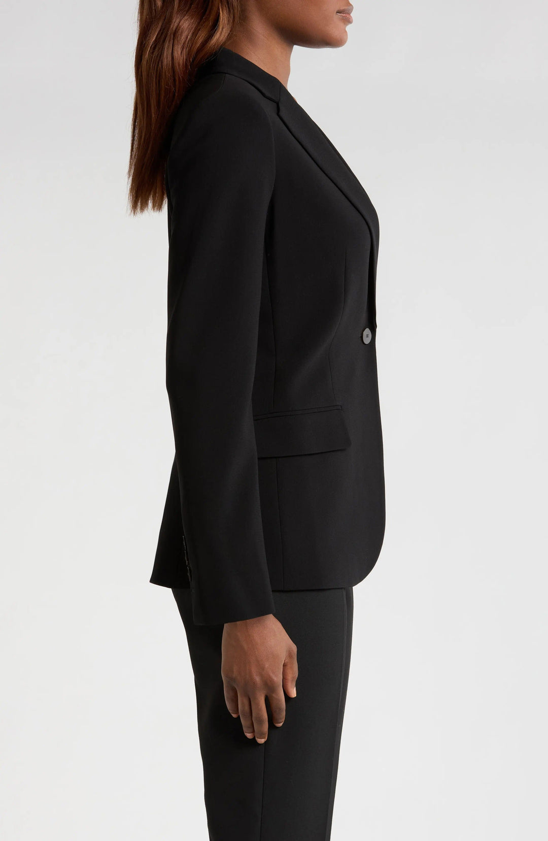 solovedress Black 2 Piece Single Button Business Casual Women Suit