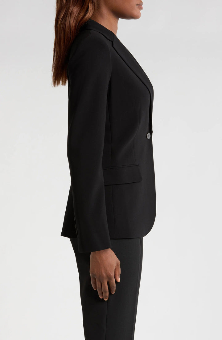 solovedress Black 2 Piece Single Button Business Casual Women Suit