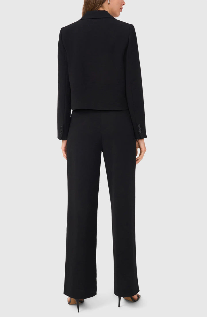 solovedress Black 2 Piece Single Button Casual Women Suit (Blazer+Pants)