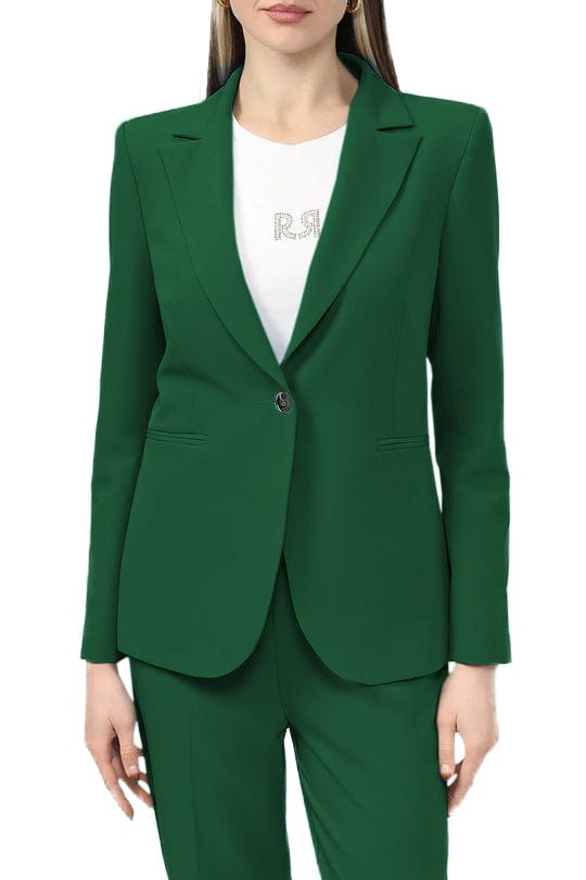 solovedress Business Casual 2 Piece Peak Lapel Women's Suit