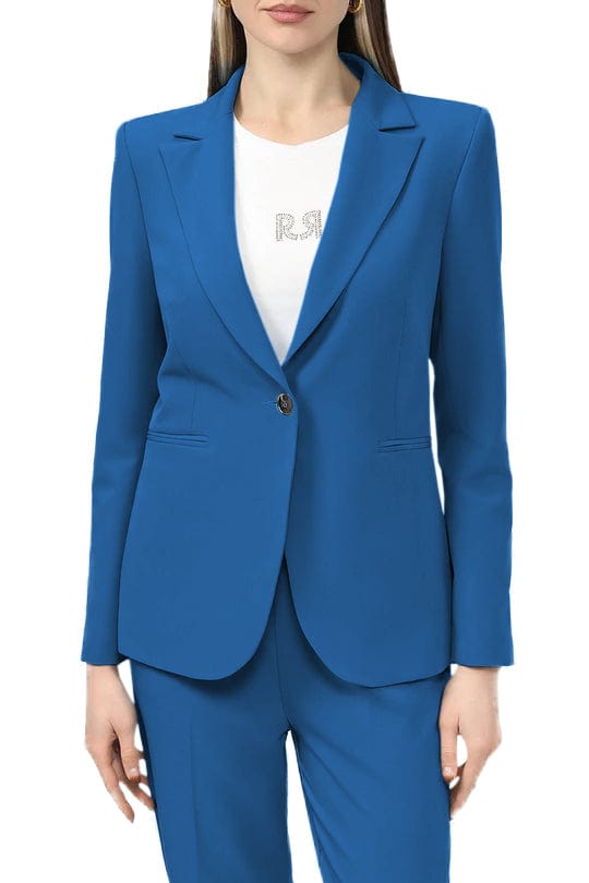 solovedress Business Casual 2 Piece Peak Lapel Women's Suit