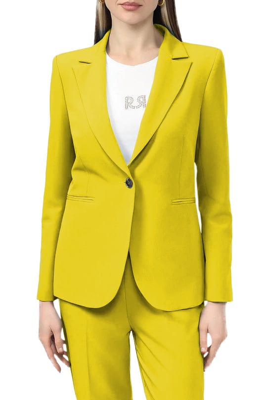solovedress Business Casual 2 Piece Peak Lapel Women's Suit