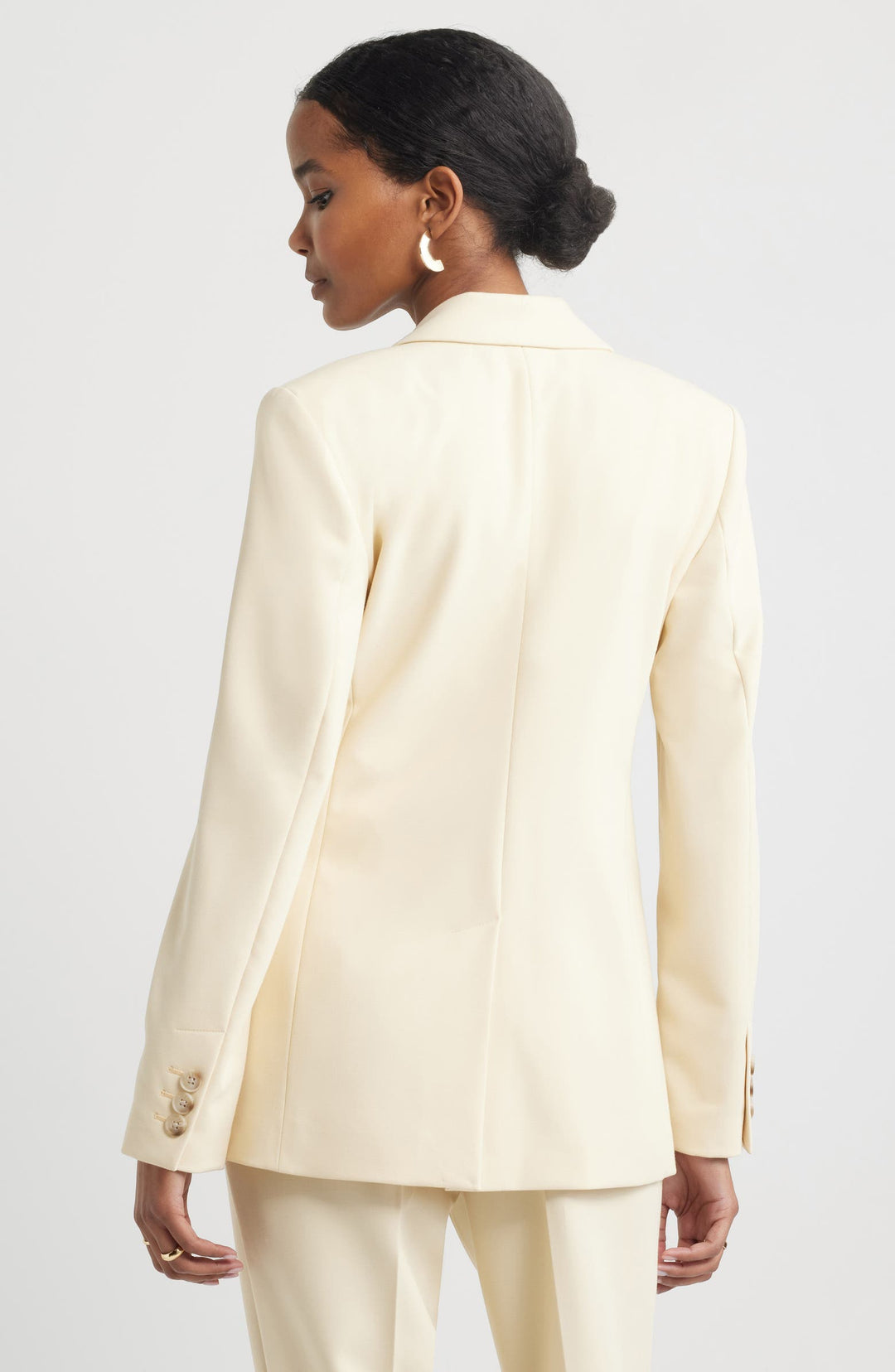 solovedress Champagne 2 Piece Single Buttons Peak Lapel Business Casual Women Suit