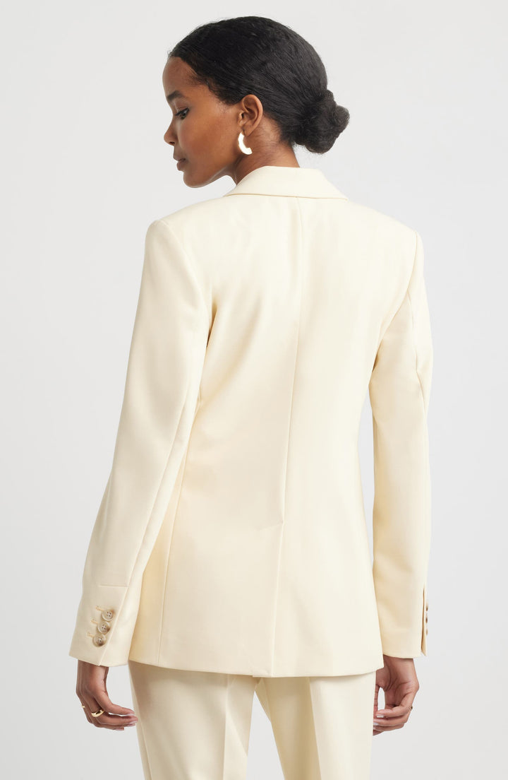 solovedress Champagne 2 Piece Single Buttons Peak Lapel Business Casual Women Suit