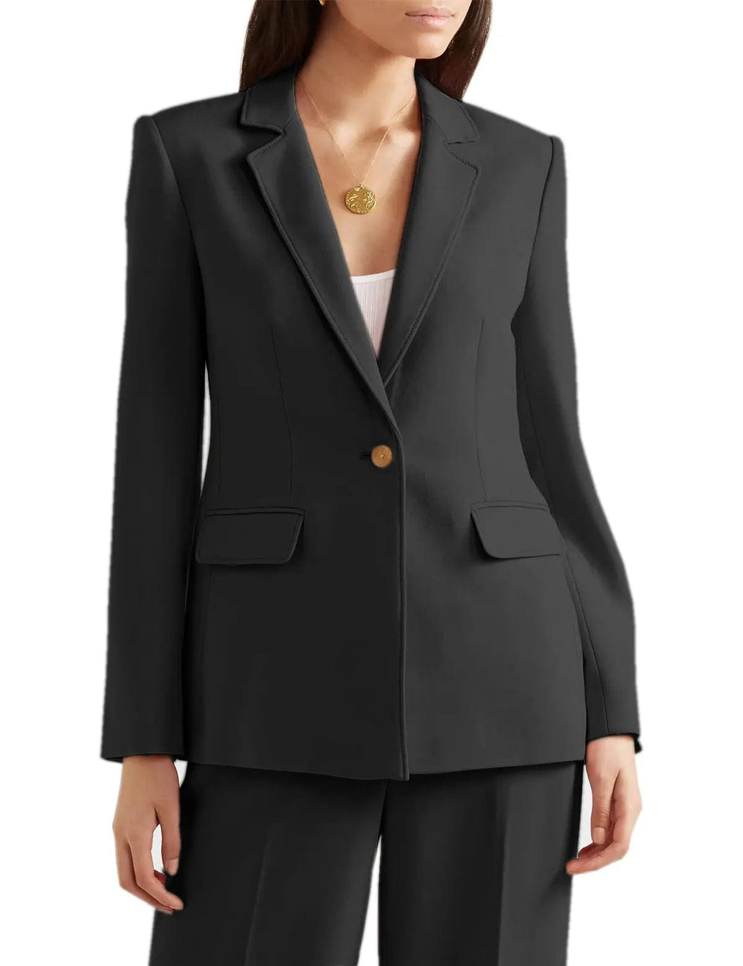 solovedress Flat 2 Pieces Notch Lapel Women Suit
