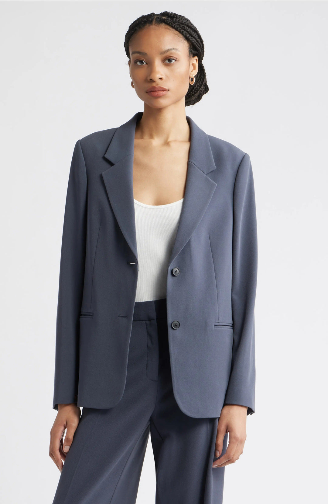 solovedress Grey Ebony Women Suit 2 Piece (Blazer+Pants)