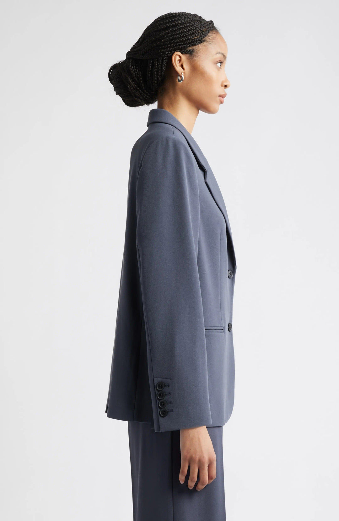 solovedress Grey Ebony Women Suit 2 Piece (Blazer+Pants)