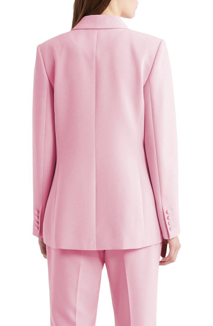 solovedress Pink 2 Piece Single Button Business Casual Silm Fit Women Suit