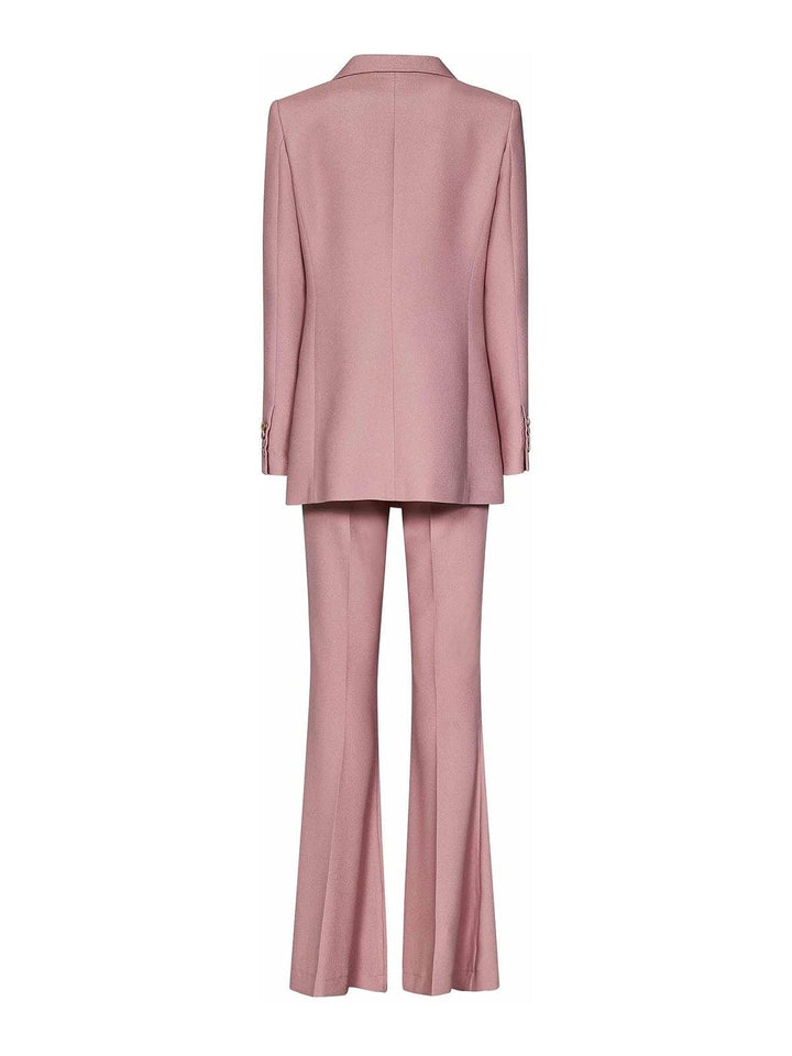 solovedress SoloveDress Women Lavender Double Breasted 2 Piece Suit with Peak Lapel