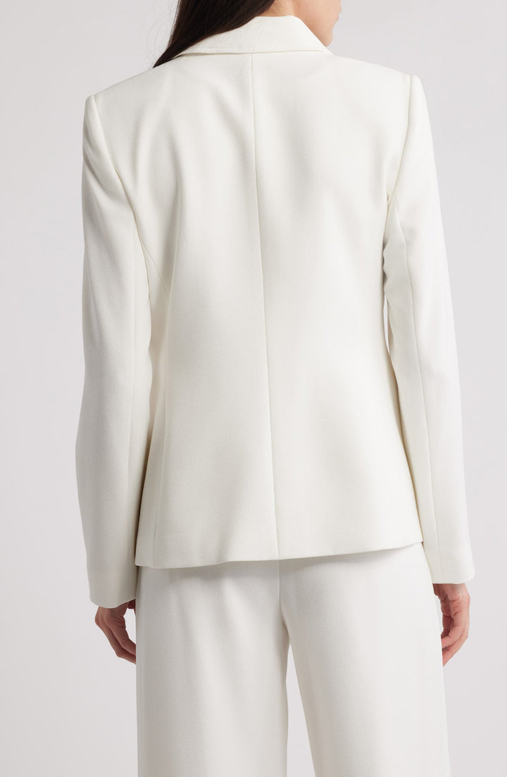 solovedress White 2 Piece  Single Buttons Business Casual Slim fit Women's Suit