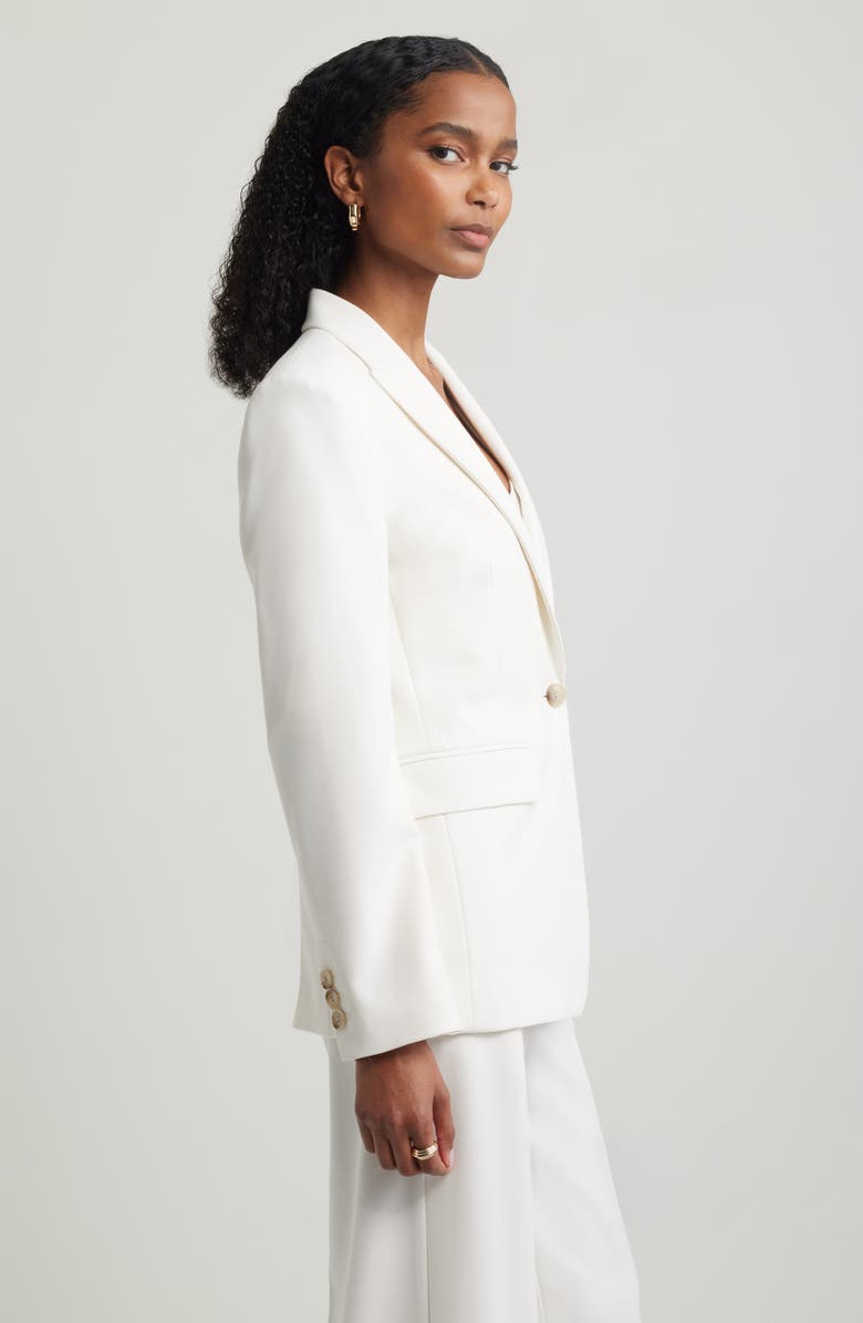 solovedress White 2 Piece Single Buttons Business Casual Women Suit Wedding Banquet Dresses