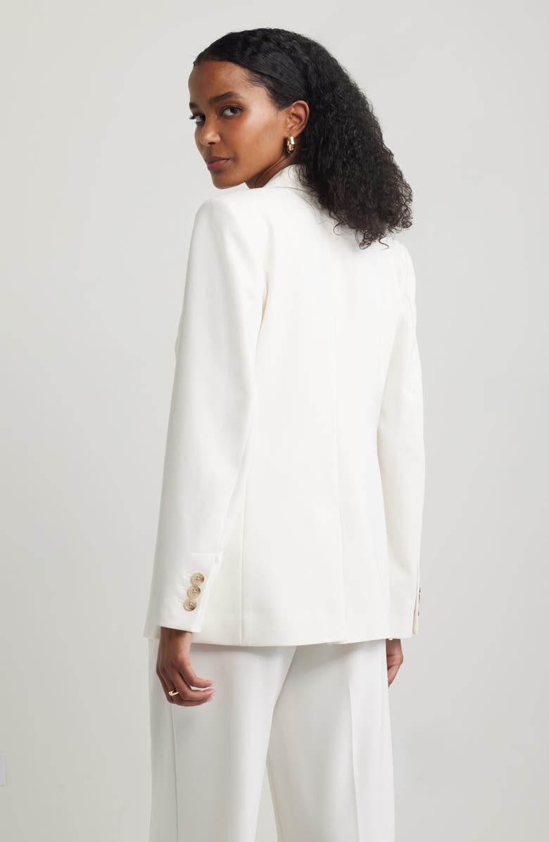 solovedress White 2 Piece Single Buttons Business Casual Women Suit Wedding Banquet Dresses