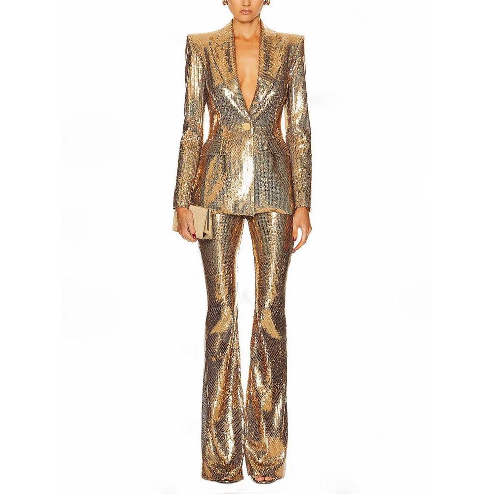 green emerald velvet dress Sequins On The Rocks Blazer Dress in Rose Gold Curves