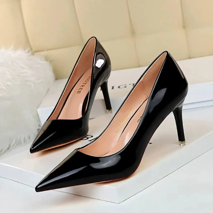 solovedress Women's Fashion Metal Heel High Heels