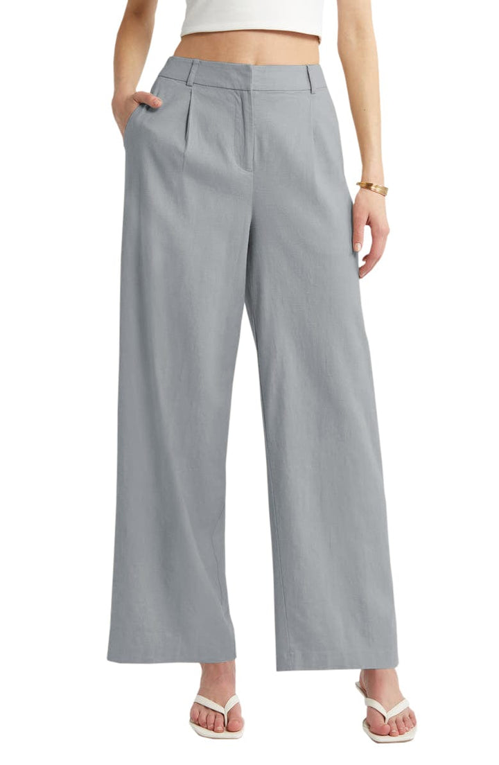 solovedress Women's Linen Casual Pants