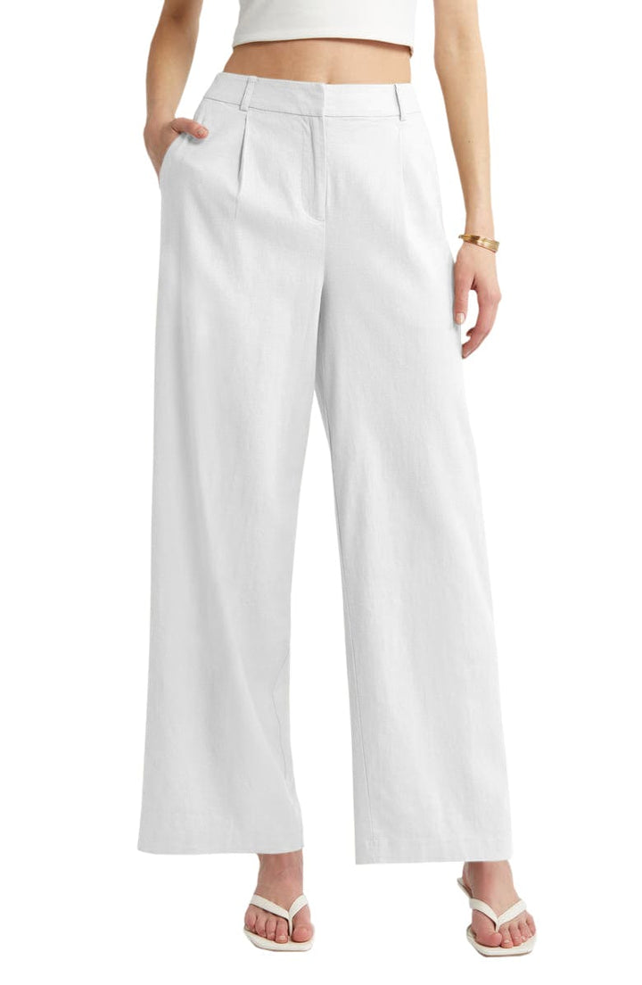 solovedress Women's Linen Casual Pants