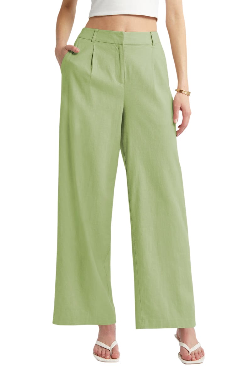solovedress Women's Linen Casual Pants