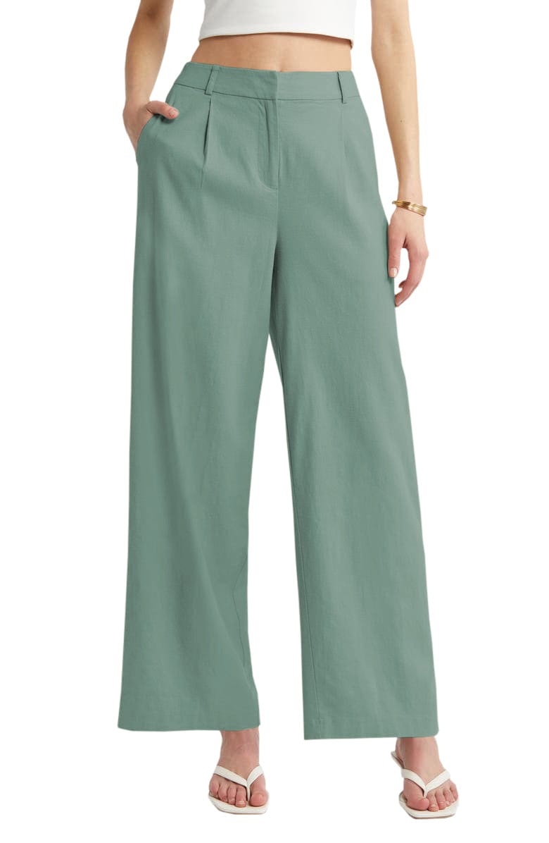 solovedress Women's Linen Casual Pants