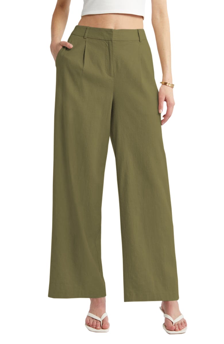 solovedress Women's Linen Casual Pants