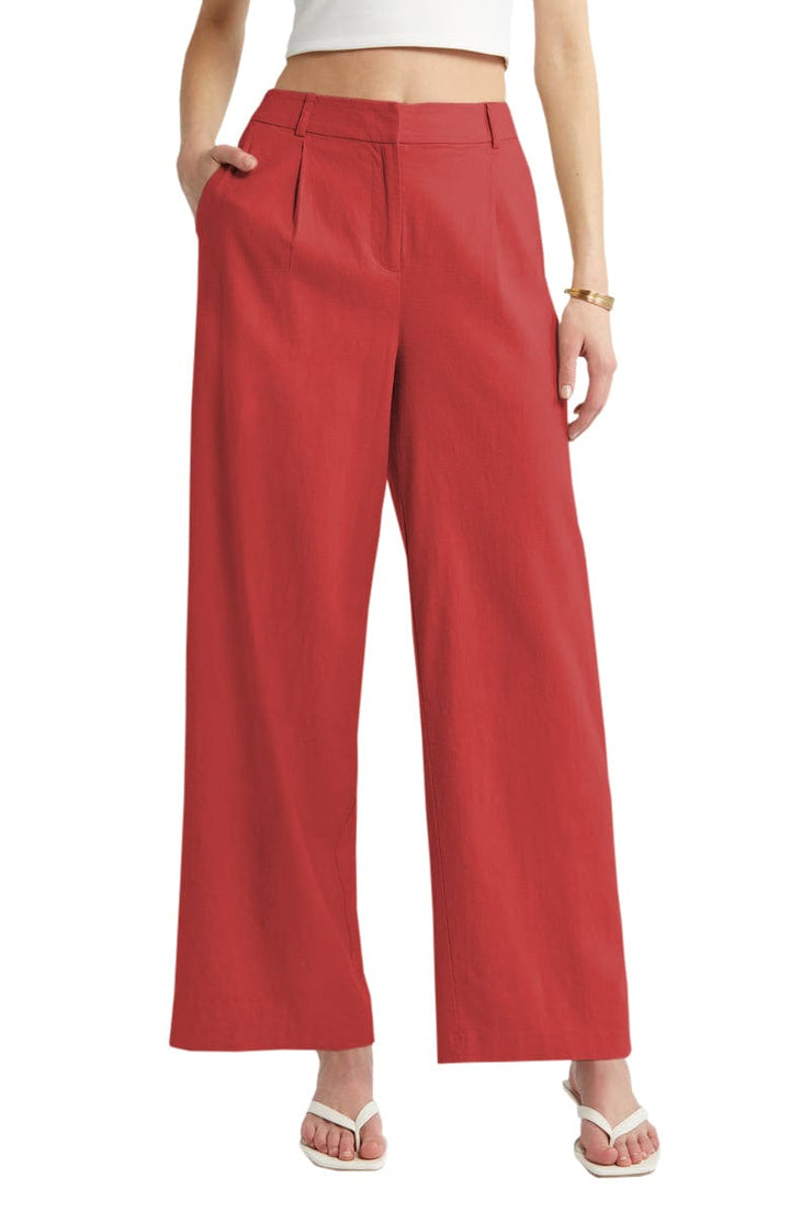 solovedress Women's Linen Casual Pants