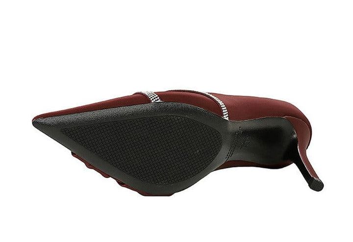 solovedress Women’s Pointed Toe Crystal Bow Stiletto Heels – Available in 7 cm & 10 cm