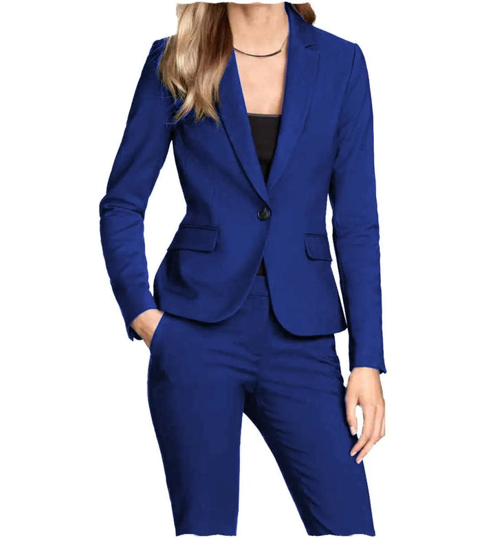 solovedress Women Suit 2 Piece Notch Lapel Blazer