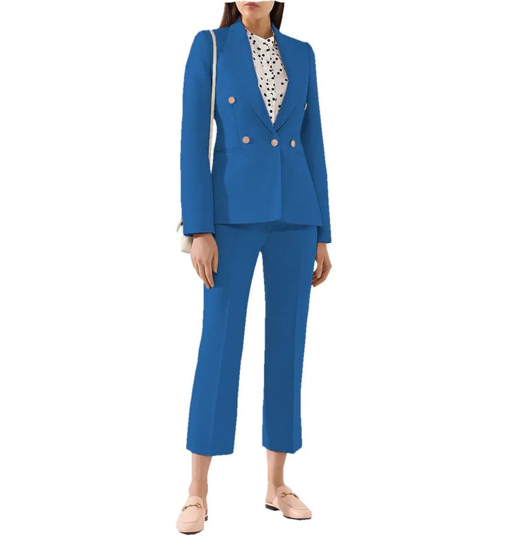 solovedress Women Suit 2 Pieces Peak Lapel Blazer