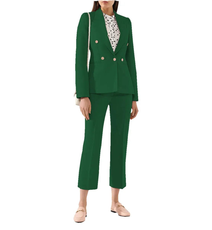 solovedress Women Suit 2 Pieces Peak Lapel Blazer