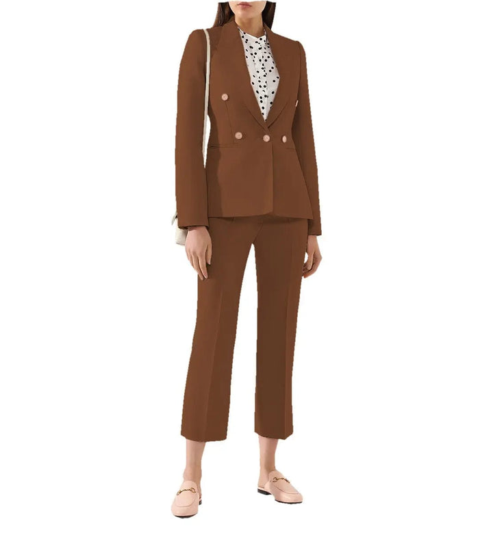solovedress Women Suit 2 Pieces Peak Lapel Blazer