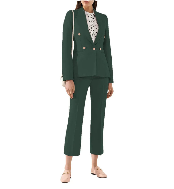 solovedress Women Suit 2 Pieces Peak Lapel Blazer
