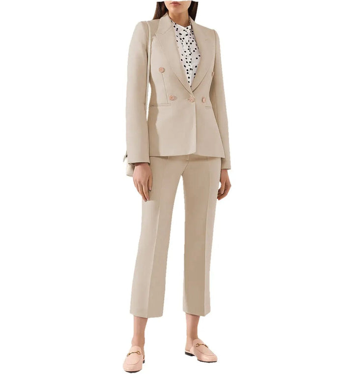 solovedress Women Suit 2 Pieces Peak Lapel Blazer