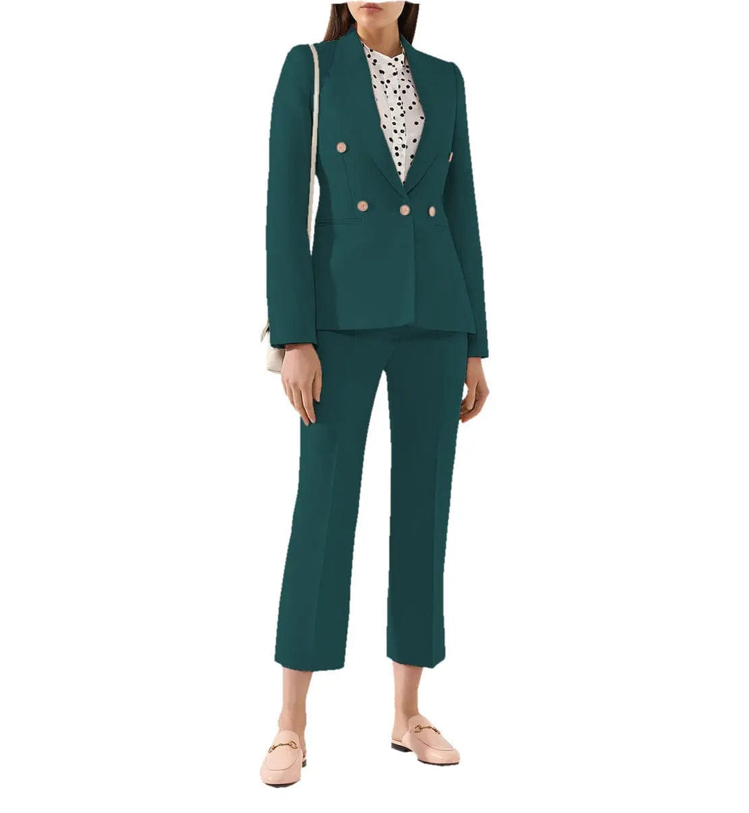 solovedress Women Suit 2 Pieces Peak Lapel Blazer