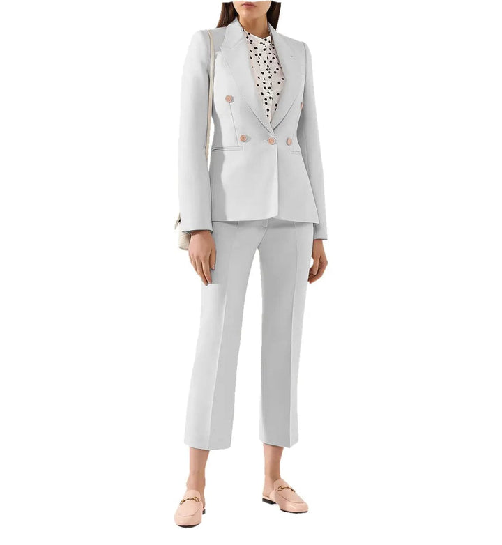 solovedress Women Suit 2 Pieces Peak Lapel Blazer