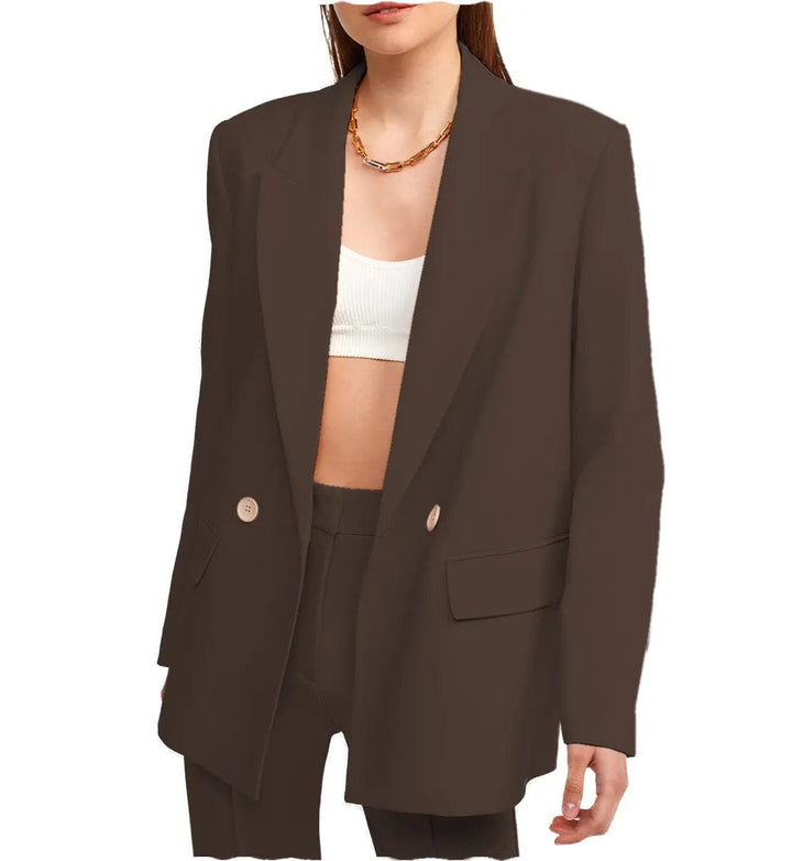 solovedress Women Suit 2 Pieces Peak Lapel Blazer