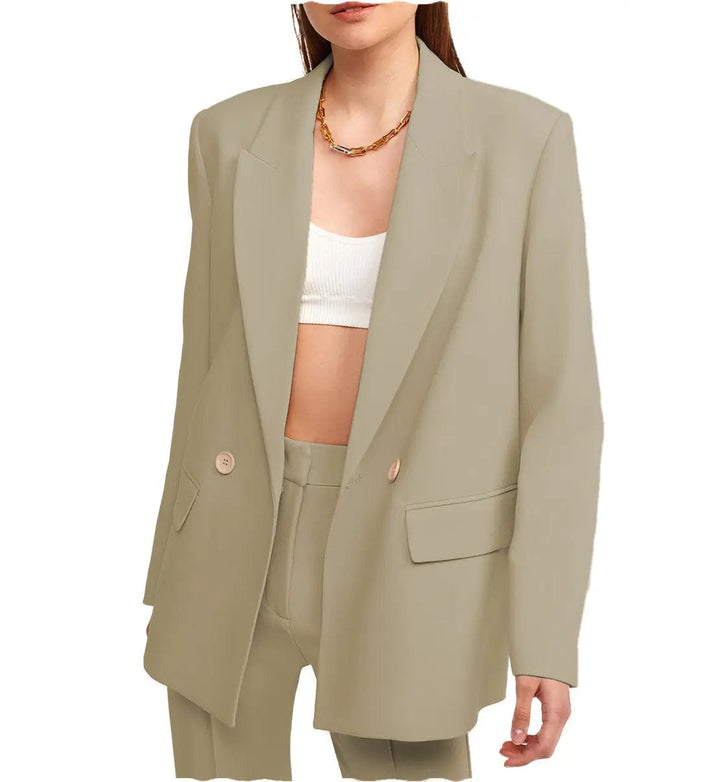 solovedress Women Suit 2 Pieces Peak Lapel Blazer