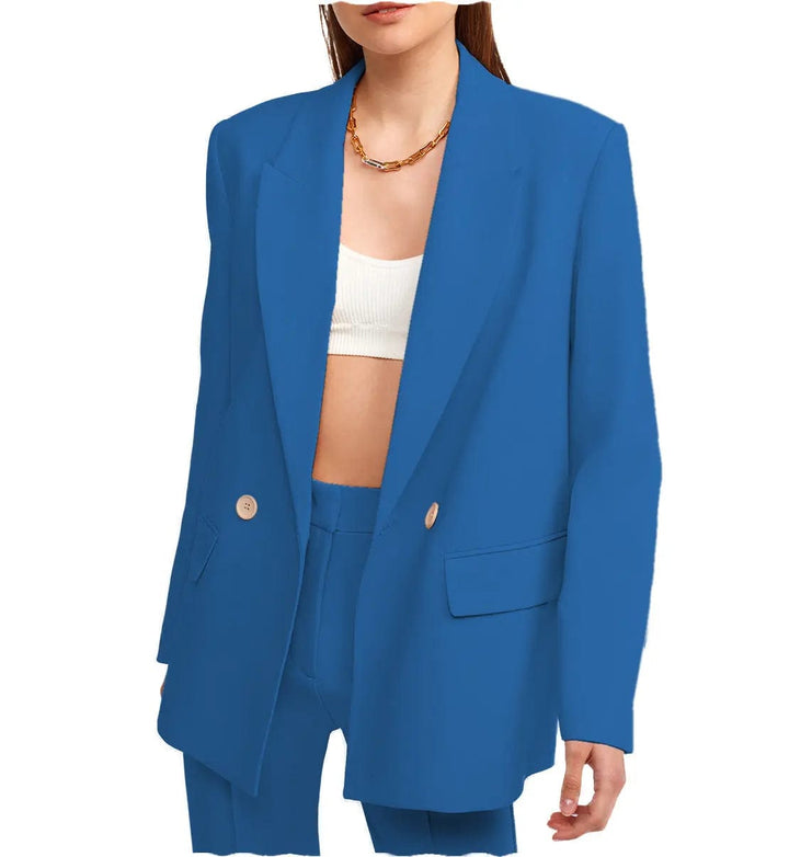 solovedress Women Suit 2 Pieces Peak Lapel Blazer