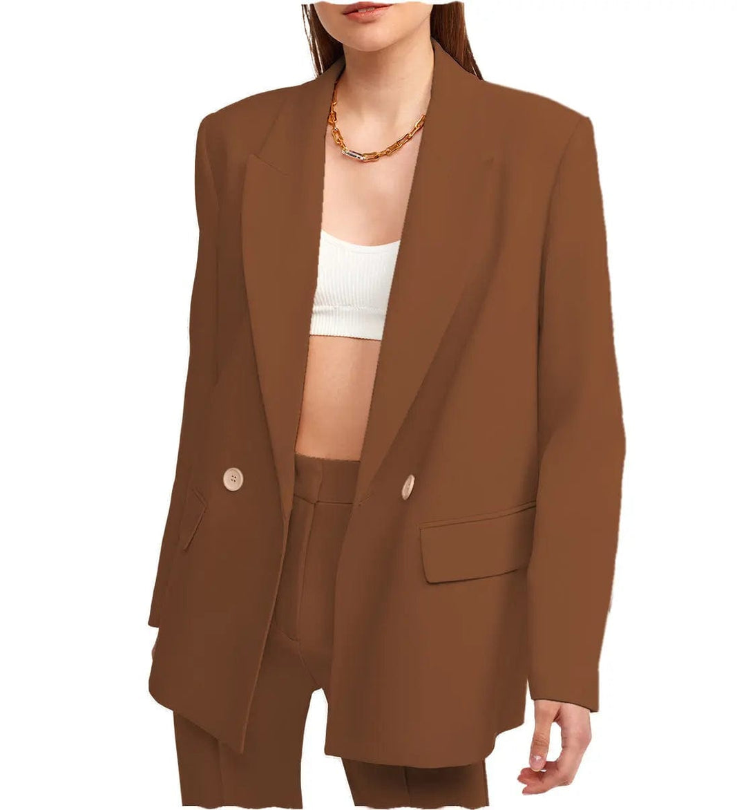 solovedress Women Suit 2 Pieces Peak Lapel Blazer