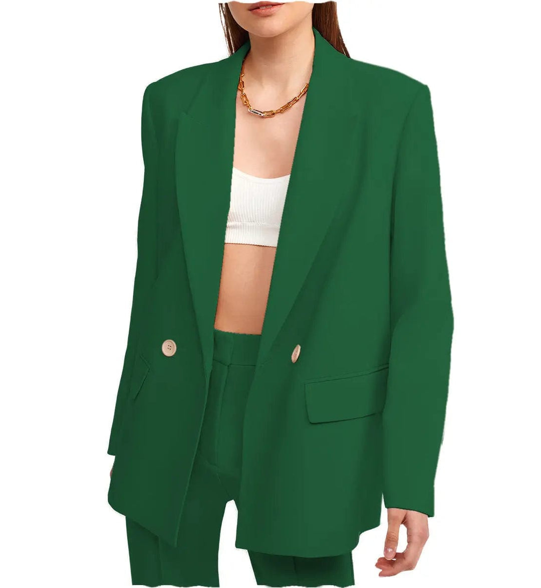 solovedress Women Suit 2 Pieces Peak Lapel Blazer